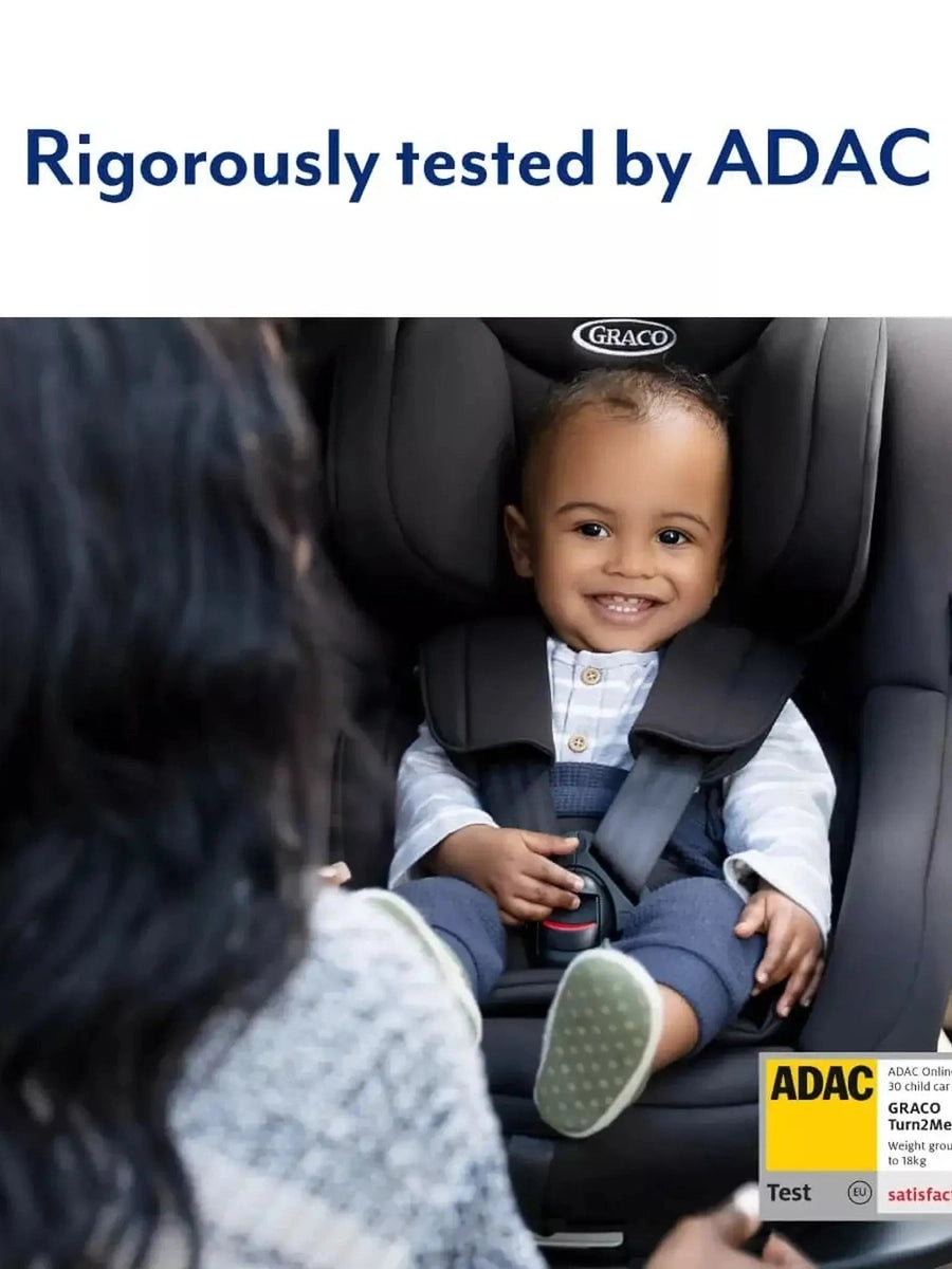 Graco Turn2Me Child Car Seat Group 0+/1 R44 with Isofix and 360° Rotating Black Graco Mama's Joy