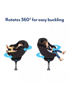 Graco Turn2Me Child Car Seat Group 0+/1 R44 with Isofix and 360° Rotating Black Graco Mama's Joy