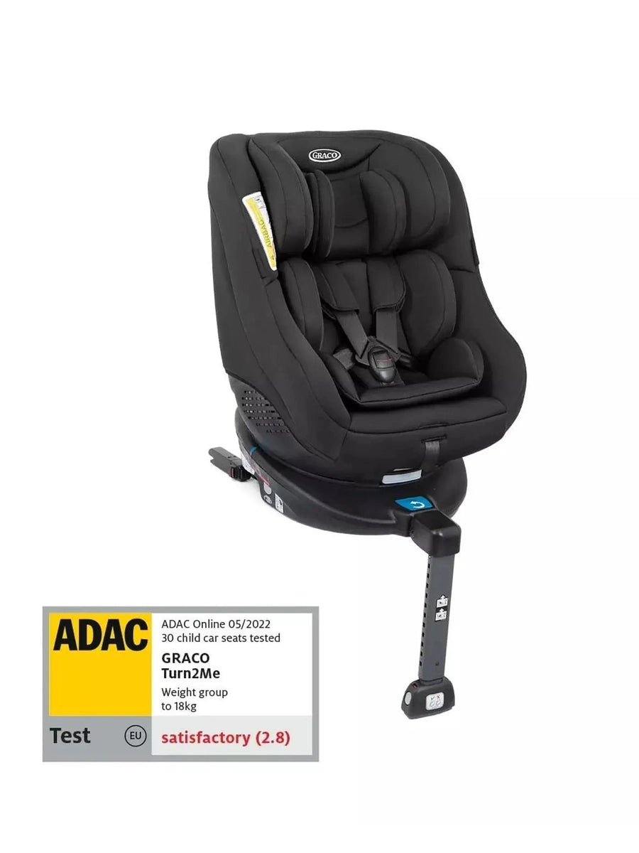 Graco Turn2Me Child Car Seat Group 0+/1 R44 with Isofix and 360° Rotating Black Graco Mama's Joy