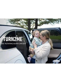 Graco Turn2Me Child Car Seat Group 0+/1 R44 with Isofix and 360° Rotating Black Graco Mama's Joy