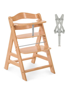 Hauck Alpha+ Economy High Chair Bundle - Wooden High Chair - Beech Natural Hauck Mama's Joy