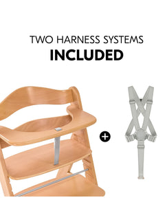 Hauck Alpha+ Economy High Chair Bundle - Wooden High Chair - Beech Natural Hauck Mama's Joy