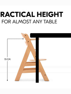Hauck Alpha+ Economy High Chair Bundle - Wooden High Chair - Beech Natural Hauck Mama's Joy