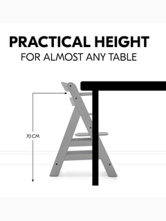 Hauck Alpha+ Premium Bundle Grey High Chair - Beech Grey Hauck Mama's Joy