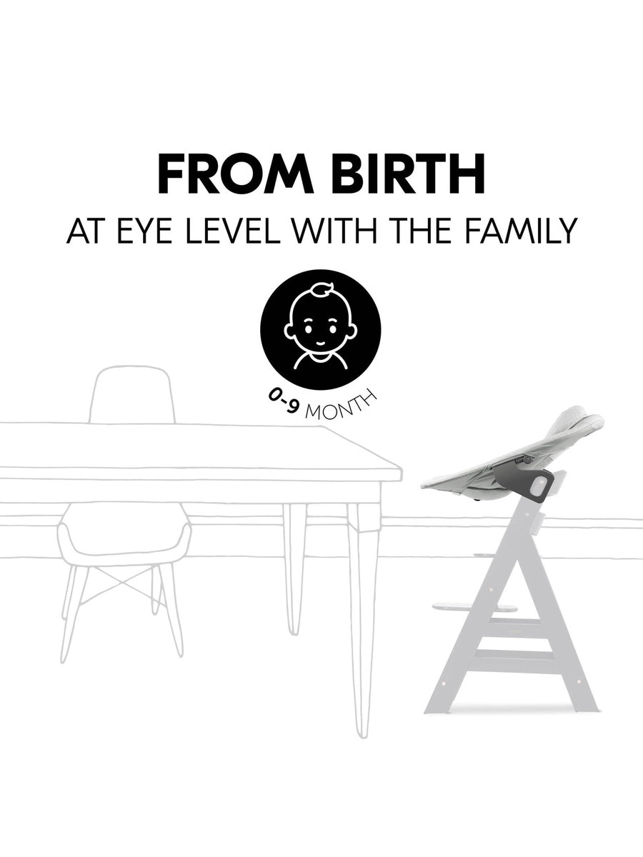 Hauck Alpha+ Premium High Chair Bundle - Beech White Hauck Mama's Joy