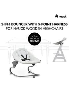 Hauck Alpha+ Premium High Chair Bundle - Beech White Hauck Mama's Joy