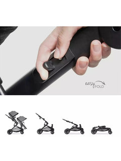 Hauck Atlantic Twin Pushchair – Grey | Convertible Twin Pram & Pushchair with Universal Car Seat Compatibility Hauck Mama's Joy