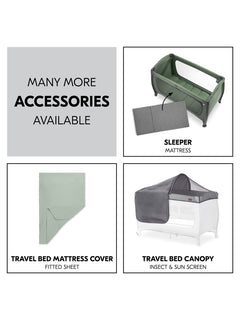 Hauck Play N Relax Center Travel Cot - Dark Green Hauck Mama's Joy