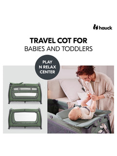 Hauck Play N Relax Center Travel Cot - Dark Green Hauck Mama's Joy