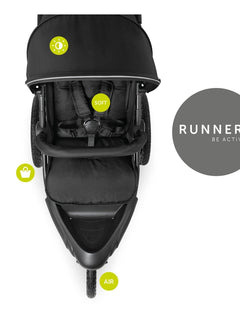 Hauck Runner 2 - All-Terrain Pushchair - Black Hauck Mama's Joy