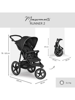 Hauck Runner 2 - All-Terrain Pushchair - Black Hauck Mama's Joy