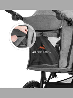 Hauck Runner 2 - All-Terrain Pushchair - Melange Grey Hauck Mama's Joy