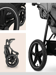 Hauck Runner 2 - All-Terrain Pushchair - Melange Grey Hauck Mama's Joy