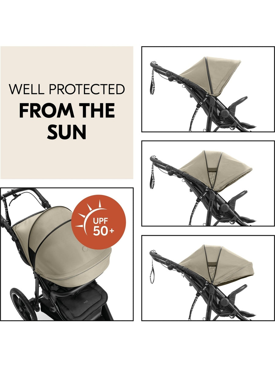 Hauck Runner 3 All-Terrain Pushchair with Handbrake and Air Wheels - Olive Hauck Mama's Joy