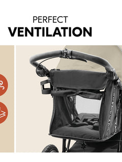 Hauck Runner 3 All-Terrain Pushchair with Handbrake and Air Wheels - Olive Hauck Mama's Joy