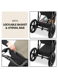 Hauck Runner 3 - All-Terrain Pushchair with Handbrake & Air Wheels - Olive Hauck Mama's Joy
