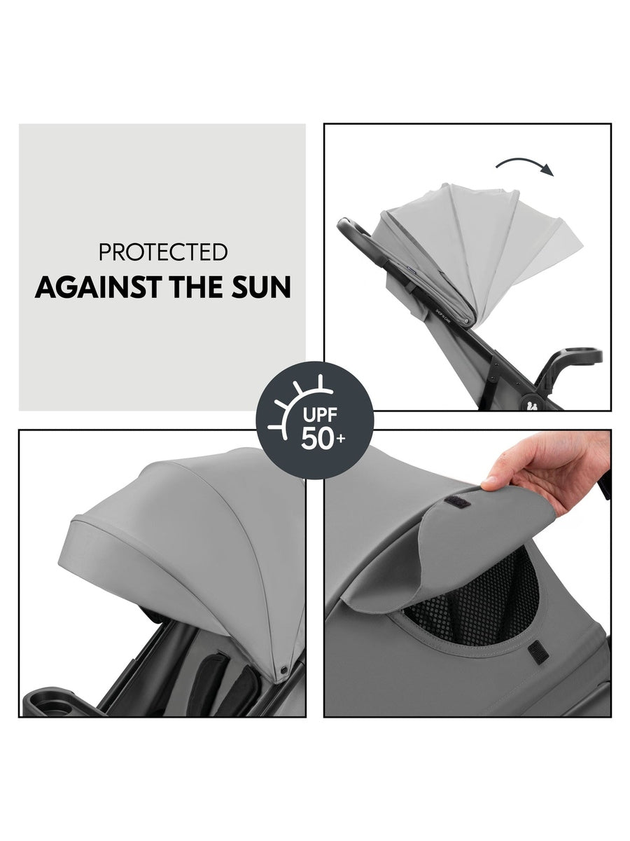 Hauck Shop N Care Trio Set - Pushchair, Car Seat, & Carrycot - Grey Hauck Mama's Joy