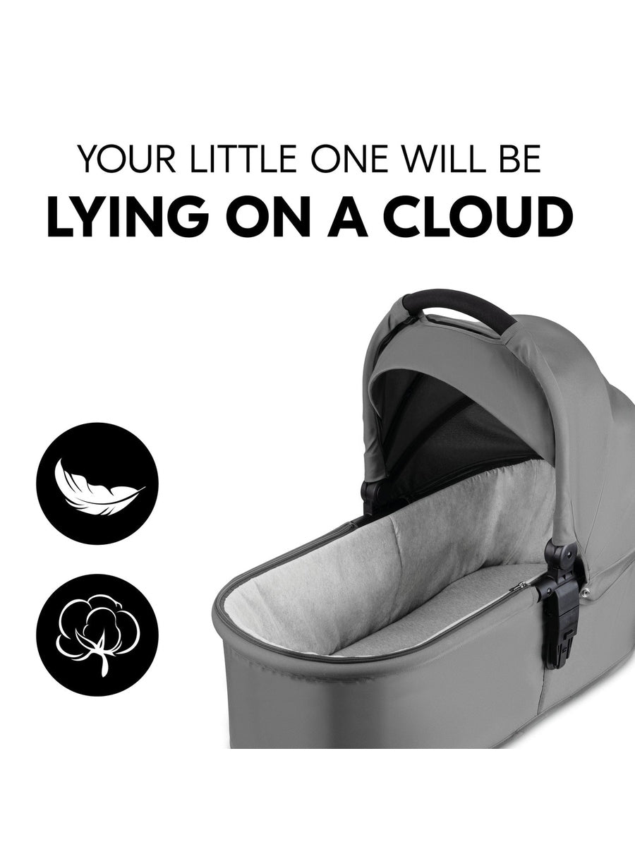 Hauck Shop N Care Trio Set - Pushchair, Car Seat, & Carrycot - Grey Hauck Mama's Joy