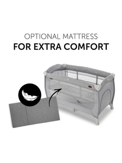 Hauck Sleep N Play Center - Travel Cot & Playpen - Grey Stars Hauck Mama's Joy