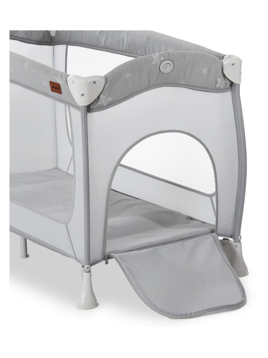 Hauck Sleep N Play Center - Travel Cot & Playpen - Grey Stars Hauck Mama's Joy