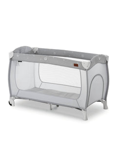 Hauck Sleep N Play Center - Travel Cot & Playpen - Grey Stars Hauck Mama's Joy