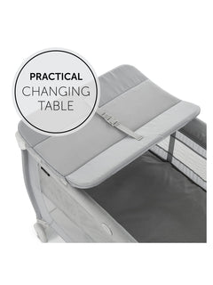 Hauck Sleep N Play Center - Travel Cot & Playpen - Grey Stars Hauck Mama's Joy