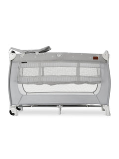 Hauck Sleep N Play Center - Travel Cot & Playpen - Grey Stars Hauck Mama's Joy