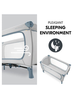 Hauck Sleep N Play Go Plus Travel Cot - Dusty Blue Hauck Mama's Joy