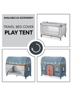 Hauck Sleep N Play Go Plus Travel Cot - Dusty Blue