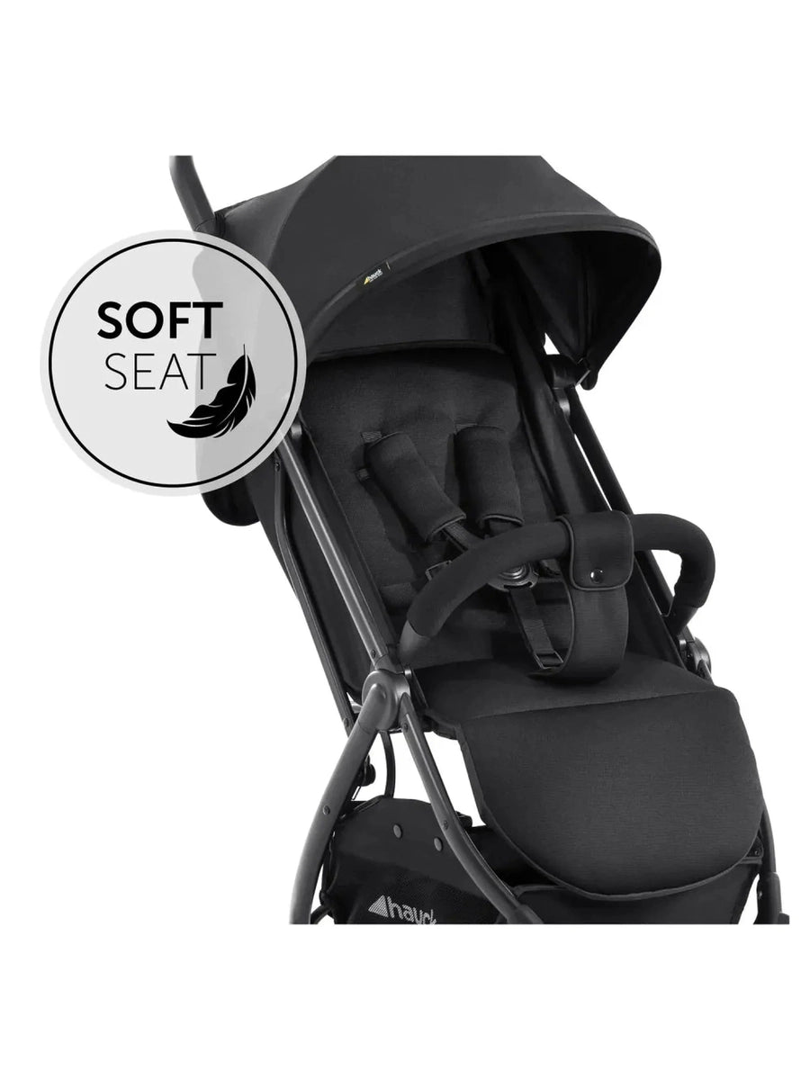 Hauck Swift X Pushchair – Black | Lightweight Compact Stroller Hauck Mama's Joy
