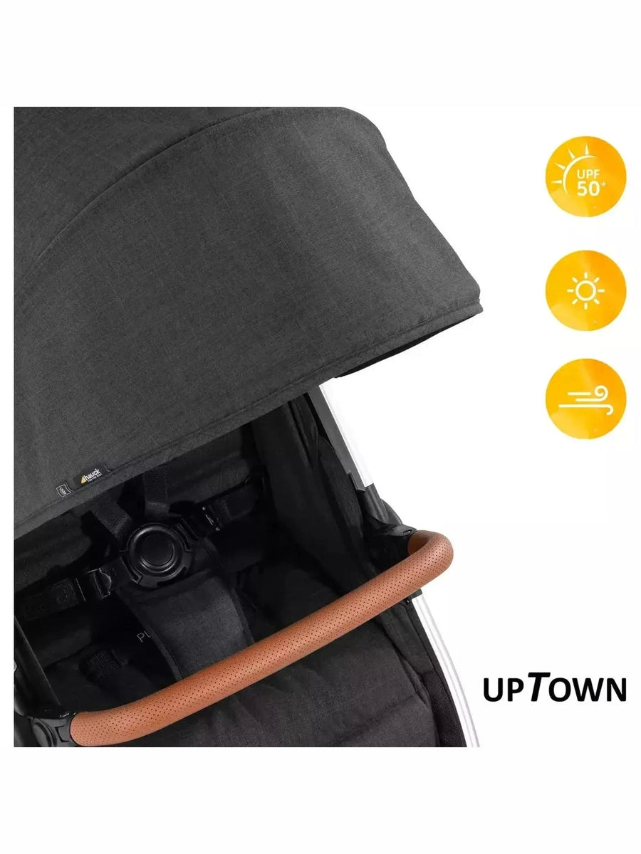 Hauck Uptown Pushchair Stroller Extra Large Seat for All Terrains with Raincover Hauck Mama's Joy