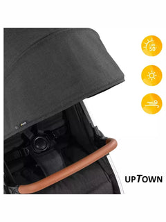 Hauck Uptown Pushchair Stroller Extra Large Seat for All Terrains with Raincover Hauck Mama's Joy