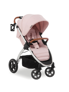 Hauck Uptown Pushchair Stroller Extra Large Seat for All Terrains with Raincover Melange Rose Hauck Mama's Joy