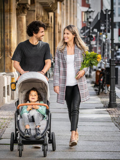 Hauck Uptown Pushchair Stroller Extra Large Seat for All Terrains with Raincover Melange Rose Hauck Mama's Joy