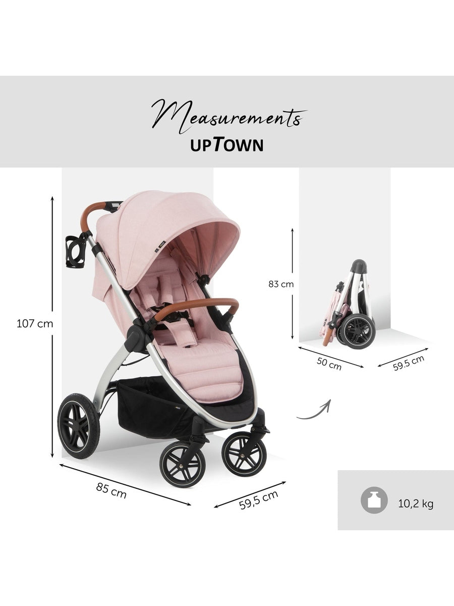Hauck Uptown Pushchair Stroller - Melange Rose Hauck Mama's Joy