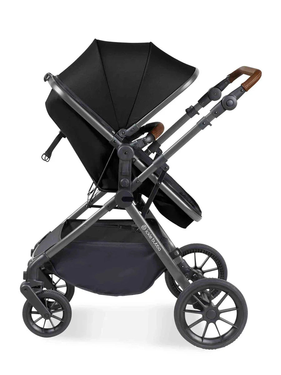 Ickle Bubba Cosmo 2 in 1 Pushchair Black/Tan The Tiny Toddlers Mama's Joy