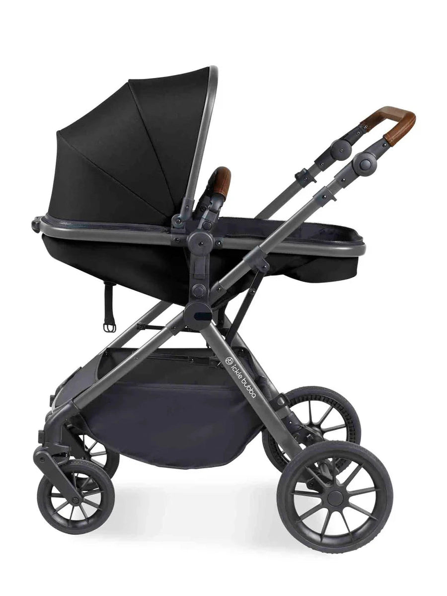Ickle Bubba Cosmo 2 in 1 Pushchair Black/Tan The Tiny Toddlers Mama's Joy