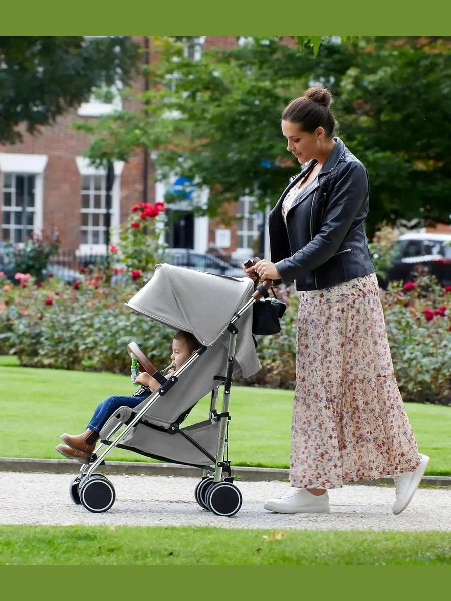 Ickle Bubba Discovery Max Baby Pushchair Extendable UPF50+ Hood BlackRose Gold Ickle Bubba Mama's Joy