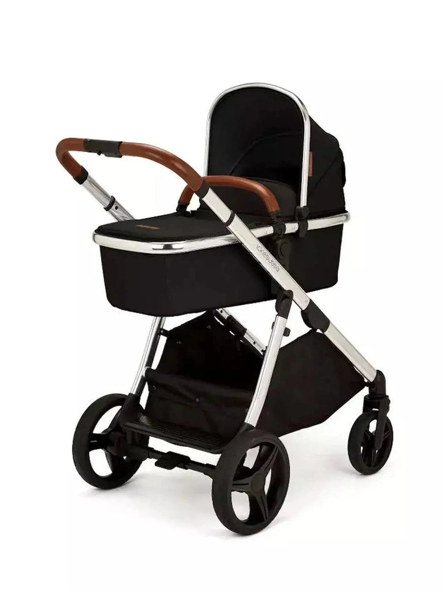 Ickle Bubba Eclipse 2in1 Pushchair & Carrycot Adjustable Handle Chrome/Jet Black Ickle Bubba Mama's Joy