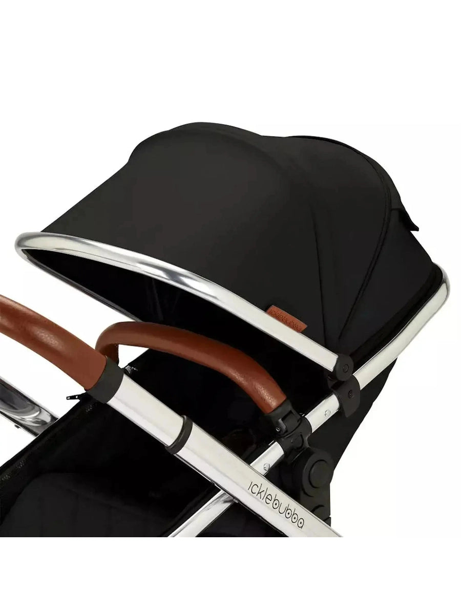 Ickle Bubba Eclipse 2in1 Pushchair & Carrycot Adjustable Handle Chrome/Jet Black Ickle Bubba Mama's Joy