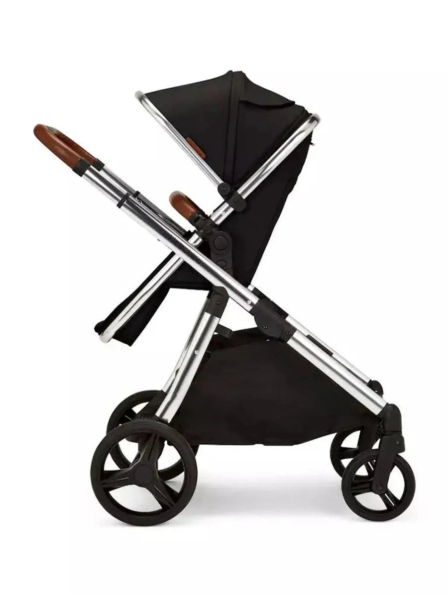 Ickle Bubba Eclipse 2in1 Pushchair & Carrycot Adjustable Handle Chrome/Jet Black Ickle Bubba Mama's Joy