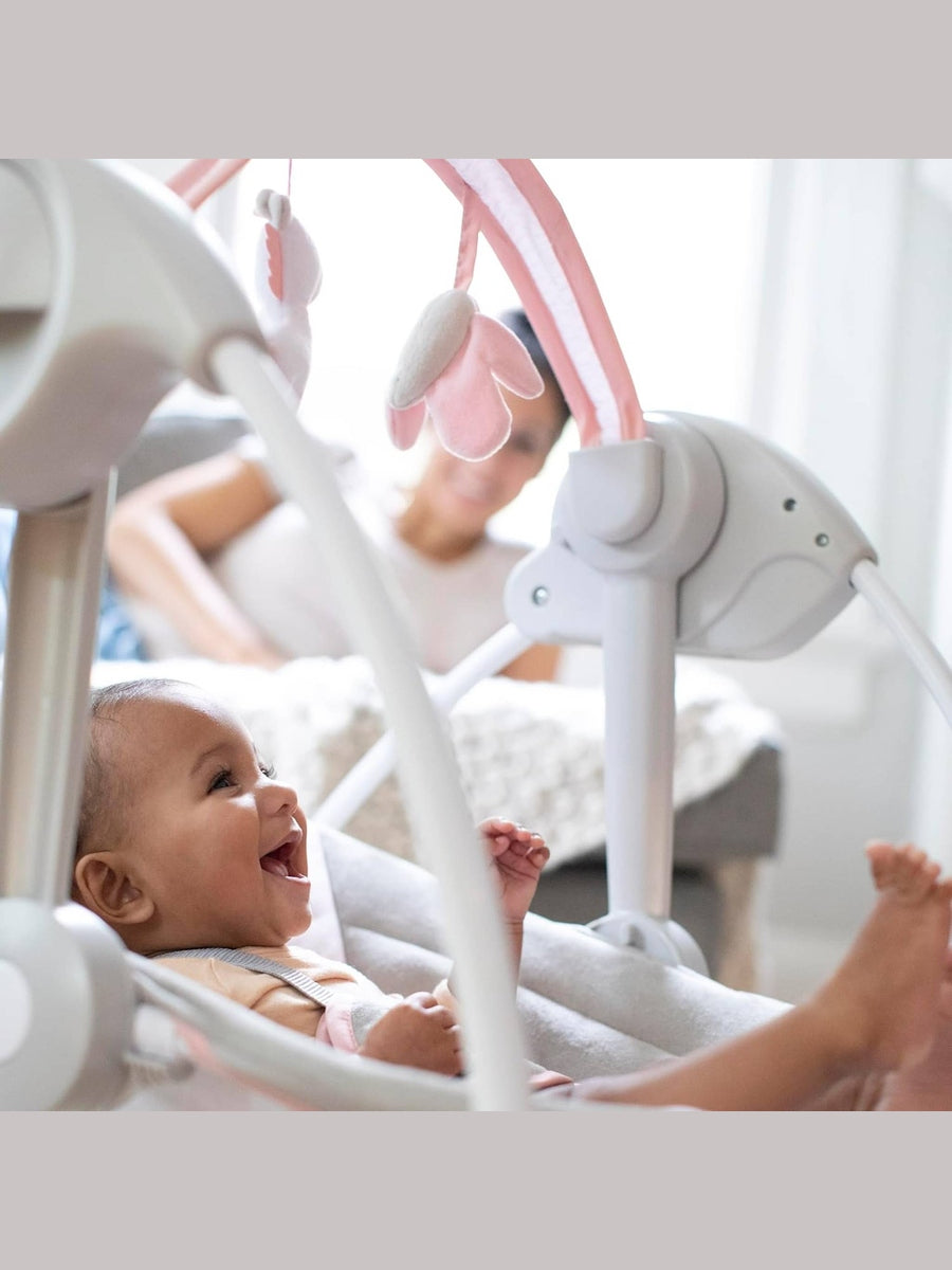 Ingenuity Comfort 2 Go Portable Swing – Unicorn Ingenuity Mama's Joy