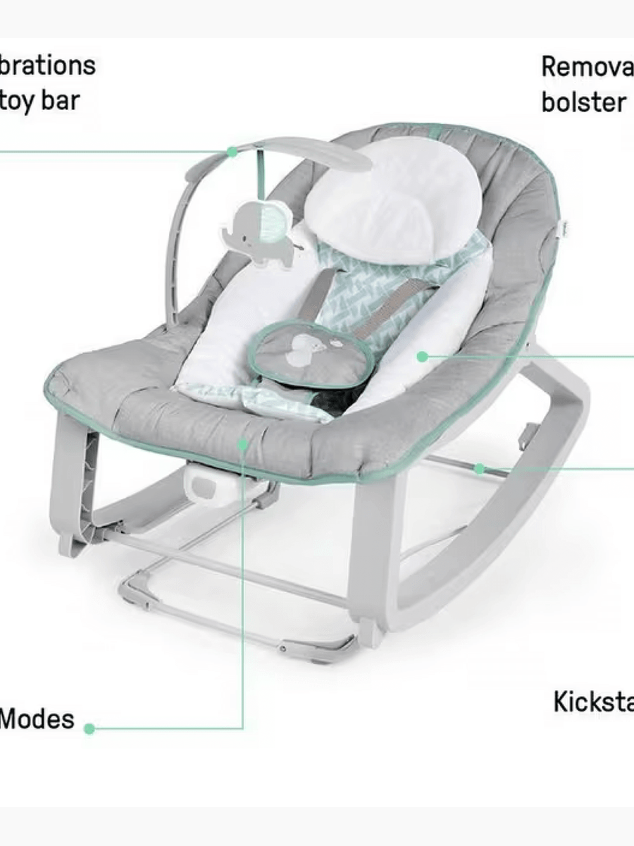 Ingenuity Keep Cozy 3-in-1 Grow with Me Bounce & Rock Seat Ingenuity Mama's Joy