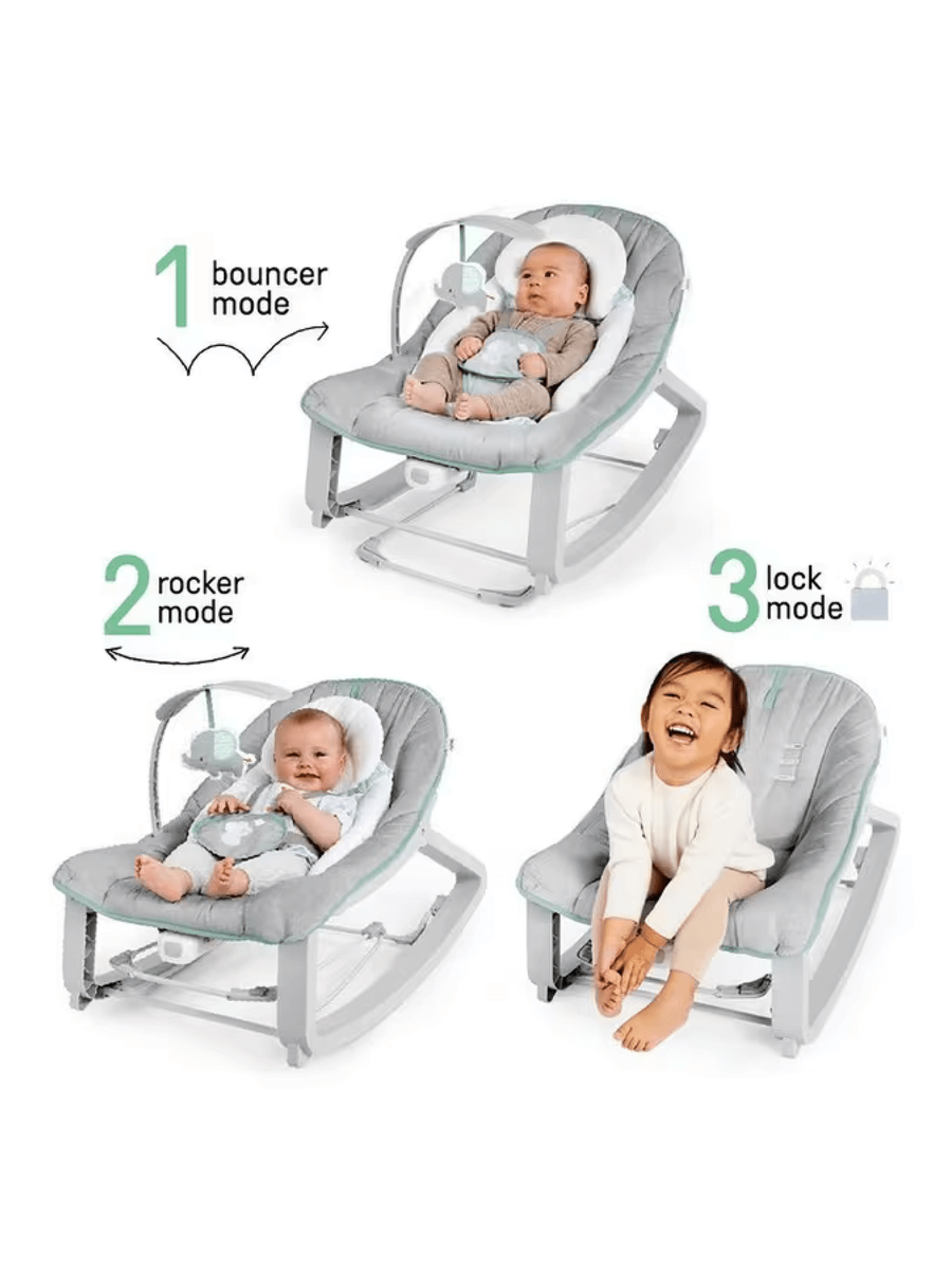 Ingenuity Keep Cozy 3-in-1 Grow with Me Bounce & Rock Seat Ingenuity Mama's Joy