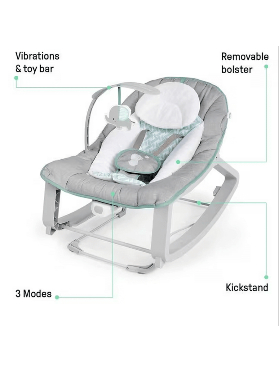 Ingenuity Keep Cozy 3-in-1 Grow with Me Bounce & Rock Seat Ingenuity Mama's Joy