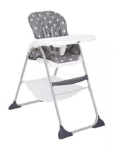Joie Mimzy Snacker Foldable Highchair Twinkle Linen with 3 Seat Recline Angles Joie Mama's Joy