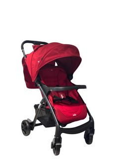 Joie Muze LX Lie-Flat Stroller with Footmuff – Cranberry Birth to 15kg Joie Mama's Joy