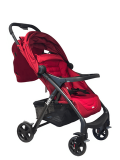 Joie Muze LX Lie-Flat Stroller with Footmuff – Cranberry Birth to 15kg Joie Mama's Joy