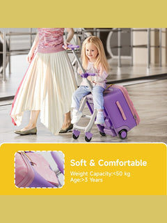 JoviKids 3-in-1 Ride On Luggage – JoyRide Kids Suitcase & Stroller - Pink Jovikids Mama's Joy