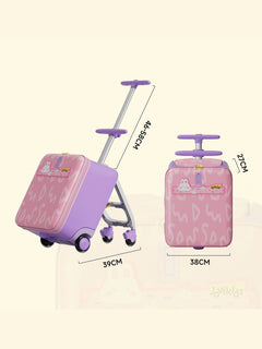 JoviKids 3-in-1 Ride On Luggage – JoyRide Kids Suitcase & Stroller - Pink Jovikids Mama's Joy